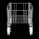 Rubbermaid 1968468 Rectangular Metal Trash Can Dolly w/ Flat Center & 100 lb Capacity thumbnail 2