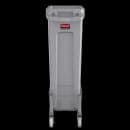 Rubbermaid 1968468 Rectangular Metal Trash Can Dolly w/ Flat Center & 100 lb Capacity thumbnail 4