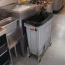 Rubbermaid 1968468 Rectangular Metal Trash Can Dolly w/ Flat Center & 100 lb Capacity thumbnail 5