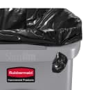 Rubbermaid 1971258 16 gal Rectangle Slim Trash Can, 22"L x 11"W x 25"H, Gray thumbnail 6
