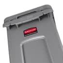 Rubbermaid 1971258 16 gal Rectangle Slim Trash Can, 22"L x 11"W x 25"H, Gray thumbnail 9