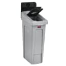 Rubbermaid 2007893 Hinged Lid Insert for 23 gal Slim Jim® Recycling Containers - Bottles/Cans, 16 1/2" x 8", Black thumbnail 3