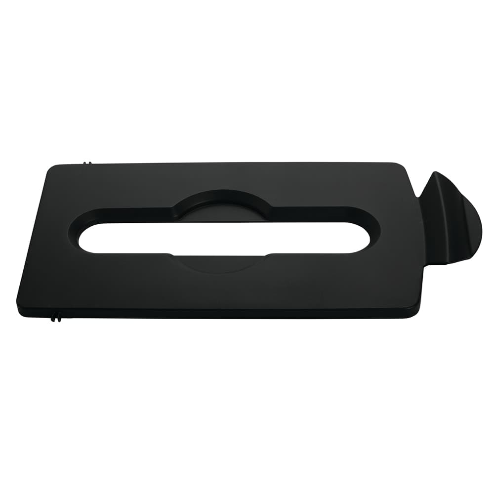 Rubbermaid 2007894 Hinged Lid Insert for 23 gal Slim Jim® Recycling Containers - Paper, 16 1/2" x 8", Black
