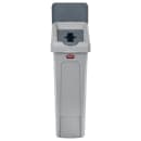 Rubbermaid 2007899 Hinged Lid Insert for 23 gal Slim Jim® Recycling Containers - Mixed Materials, 16 1/2" x 8", Gray thumbnail 4