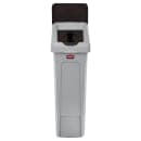 Rubbermaid 2007903 Hinged Lid Insert for 23 gal Slim Jim® Recycling Containers - Paper, 16 1/2" x 8", Brown thumbnail 4