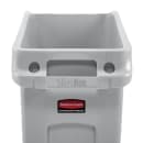 Rubbermaid 2026695 13 gal Rectangular Slim Jim® Trash Can - 22 1/4"L x 11 9/50"W x 26"H, Gray thumbnail 5