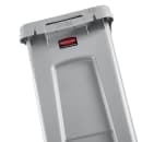 Rubbermaid 2026695 13 gal Rectangular Slim Jim® Trash Can - 22 1/4"L x 11 9/50"W x 26"H, Gray thumbnail 6