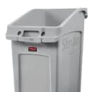 Rubbermaid 2026721 23 gal Rectangular Slim Jim® Trash Can - 22"L x 15 4/5"W x 30"H, Gray thumbnail 4