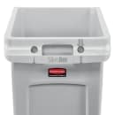 Rubbermaid 2026721 23 gal Rectangular Slim Jim® Trash Can - 22"L x 15 4/5"W x 30"H, Gray thumbnail 5