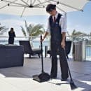 Rubbermaid FG253100BLA Lobby Pro Upright Dust Pan - Black thumbnail 4