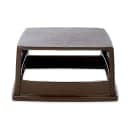 Rubbermaid FG256V00BRN Square Dome Trash Can Lid - Plastic, Brown thumbnail 2