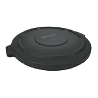 Rubbermaid FG261960GRAY Round Flat Top Trash Can Lid - Plastic, Gray thumbnail 3