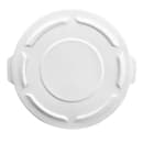 Rubbermaid FG261960WHT Round Flat Top Trash Can Lid - Plastic, White thumbnail 2