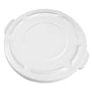 Rubbermaid FG261960WHT Round Flat Top Trash Can Lid - Plastic, White thumbnail 6