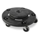 Rubbermaid FG264000BLA Round Plastic Trash Can Dolly w/ Raised Center & 250 lb Capacity thumbnail 2