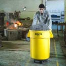 Rubbermaid FG264000BLA Round Plastic Trash Can Dolly w/ Raised Center & 250 lb Capacity thumbnail 6