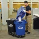 Rubbermaid FG264600BLA Tandem Plastic Trash Can Dolly w/ Raised Center & 400 lb Capacity thumbnail 5