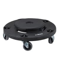 Rubbermaid FG264600BLA Tandem Plastic Trash Can Dolly w/ Raised Center & 400 lb Capacity thumbnail 6