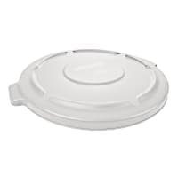 Rubbermaid FG265400GRAY Round Flat Top Trash Can Lid - Plastic, Gray thumbnail 2
