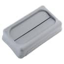 Rubbermaid FG267360GRAY Rectangle Swing Top Trash Can Lid - Plastic, Gray thumbnail 3