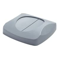 Rubbermaid FG268988BEIG Square Swing Top Trash Can Lid - Plastic, Beige thumbnail 3