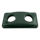 Rubbermaid FG269288GRN Rectangle Recycling Trash Can Lid - Plastic, Green thumbnail 2