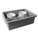 Rubbermaid FG335100GRAY Bus Box - 21 1/2" x 17" x 7", Gray thumbnail 2