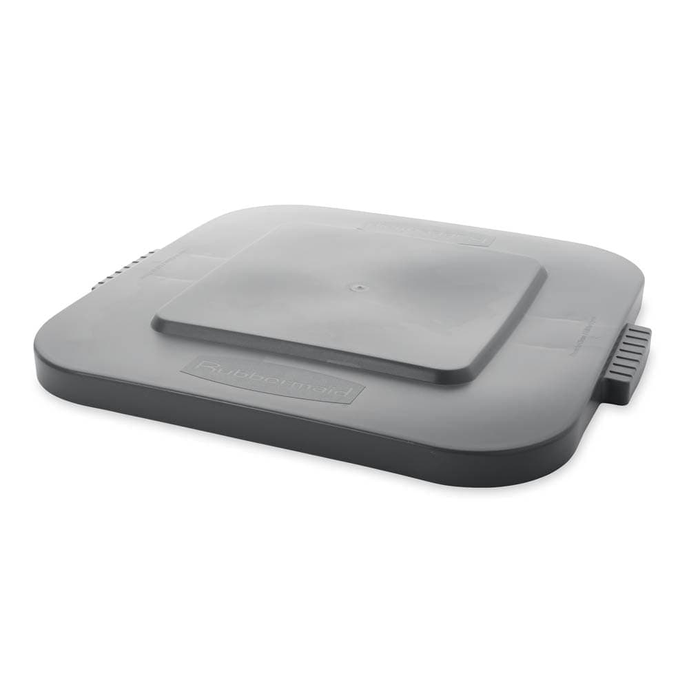 Rubbermaid FG352700GRAY Square Flat Trash Can Lid - Plastic, Gray
