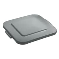 Rubbermaid FG352700GRAY Square Flat Trash Can Lid - Plastic, Gray thumbnail 4