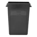 Rubbermaid FG354060BLA 23 gal Rectangle Slim Trash Can, 22"L x 11"W x 30"H, Black thumbnail 3