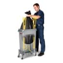 Rubbermaid FG354060GRAY 23 gal Rectangle Slim Trash Can, 22"L x 11"W x 30"H, Gray thumbnail 7