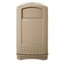 Rubbermaid FG396400BEIG 50 gal Outdoor Decorative Trash Can - Plastic, Beige thumbnail 2
