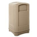 Rubbermaid FG396400BEIG 50 gal Outdoor Decorative Trash Can - Plastic, Beige thumbnail 3