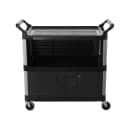 Rubbermaid FG409500BLA Equipment Cart w/ 300 lb Capacity, Black thumbnail 2
