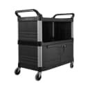 Rubbermaid FG409500BLA Equipment Cart w/ 300 lb Capacity, Black thumbnail 4