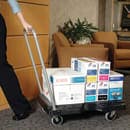 Rubbermaid FG440100BLA 500 lb Platform Truck - 32 1/2"L x 20 1/2"W thumbnail 11