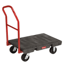 Rubbermaid FG440600BLA 1000 lb Platform Truck w/ Tie Downs, 36"L x 24"W thumbnail 2
