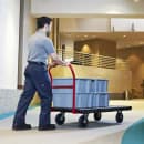 Rubbermaid FG443610BLA 1000 lb Platform Truck w/ Tie Downs, 48"L x 24"W thumbnail 2