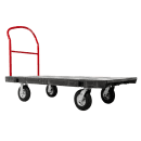 Rubbermaid FG447100BLA 2500 lb Platform Truck w/ Tie Downs, 62"L x 31 7/10" W thumbnail 3