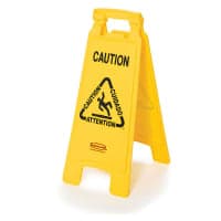 Rubbermaid FG611277YEL 2 Sided Floor Sign - "Caution Wet Floor", Yellow thumbnail 7