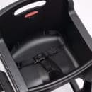 Rubbermaid FG780608BLA 29 3/4" Stackable Plastic High Chair w/ Waist Strap, Black thumbnail 2