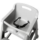 Rubbermaid FG781408PLAT 29 3/4" Stackable Plastic High Chair w/ Waist Strap, Platinum thumbnail 2