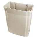 Rubbermaid FG782200BEIG 15 gal Rectangle Slim Trash Can, 19 1/2"L x 11 7/8"W x 32 5/8"H, Beige thumbnail 4