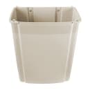 Rubbermaid FG782200BEIG 15 gal Rectangle Slim Trash Can, 19 1/2"L x 11 7/8"W x 32 5/8"H, Beige thumbnail 5