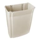 Rubbermaid FG782200BEIG 15 gal Rectangle Slim Trash Can, 19 1/2"L x 11 7/8"W x 32 5/8"H, Beige thumbnail 6