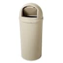Rubbermaid FG816088BEIG 15 gal Indoor Decorative Trash Can - Plastic, Beige thumbnail 2