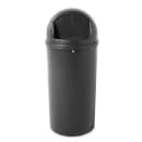 Rubbermaid FG816088BLA 15 gal Indoor Decorative Trash Can - Plastic, Black thumbnail 3