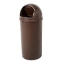 Rubbermaid FG816088BRN 15 gal Indoor Decorative Trash Can - Plastic, Brown thumbnail 2