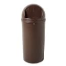 Rubbermaid FG816088BRN 15 gal Indoor Decorative Trash Can - Plastic, Brown thumbnail 3