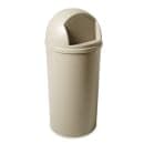 Rubbermaid FG817088BEIG 25 gal Indoor Decorative Trash Can - Plastic, Beige thumbnail 3